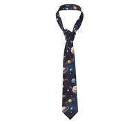 Classic Mens Universe Galaxy Outer Space Neckties Ties Printed Silk New Skinny Solid Strip Paisley Tie