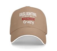 Classic Mesh Cap Gaslighting is Not Real Quote You're Just Crazy Plain Hat Adjustable Ball Cap for Adult Boys Women