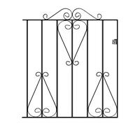 Classic Metal Scroll Garden Gates 914mm High galvanised Wrought Iron Style pedestian Swing gate (838mm Gap x 914mm High CSZP2)