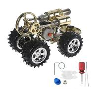 Classic Metal Stirling Car Engine Motor Physics Experimental Toy Gifts Retro Metal Science Technology Toy Props For Kids Stirling Engine Car