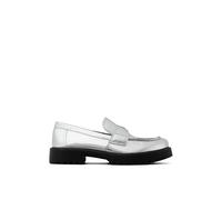 Classic Metallic Logo Loafers - female - Tory Burch - Loafers - Gray - 6 1/2 UK - Shoes 6 1/2 UK