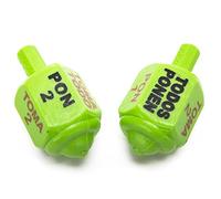 Classic Mexican Pirinola Toma Todo Plastic Solid Peace Color Collection Green / Pirinola de Plastico Solida Coleccion Green (2 Pack)