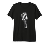 Classic Microphone Music Art Vintage Mic Vocal Singer Design Premium T-Shirt