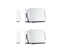 Classic Military Slider Style Buckle with End Tip,Shiny Silver Plating Army Buckle,Pack of 2 Sets, Black, 40 mm