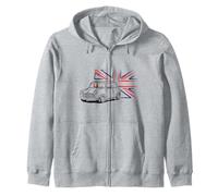 Classic Mini Austin Union Jack Zip Hoodie