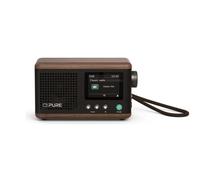 Pure Classic Mini Portable Bluetooth/DAB+/FM Radio, Black/Walnut