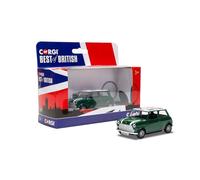 Classic Mini Union Jack Corgi Diecast Model Best of British 1:43 Scale Green