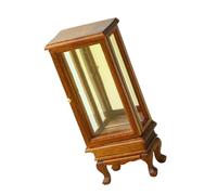 Classic miniature glass door cabinet enhances the realistic look of various dollhouses
