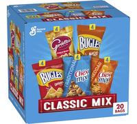 Classic Mix Snack Variety Pack, Bugles Original & Nacho Cheese, Gardetto's Original Recipe, Chex Mix Traditional & Cheddar, 800 ml (20 Bags)