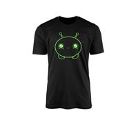 Classic Mooncake T-Shirt Top Tee - Black Green Final Space Universe Gary Alien Sidekick Lord Commander Funny Comedy Kids Adults Teen Gift Present