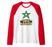 Classic Morocco Maghreb Cheer Country Flag Favorite Game Day Raglan Baseball Tee