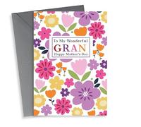 Classic Mothers Day Card - Gran - Flowers - To My Wonderful Gran Happy Mother's Day