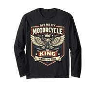 Classic Motorcycle Biker King Vintage Retro Get Me My Long Sleeve T-Shirt