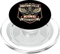 Classic Motorcycle Biker King Vintage Retro Get Me My PopSockets PopGrip for MagSafe
