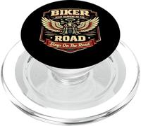 Classic Motorcycle Biker Vintage Retro Biker What Happens On PopSockets PopGrip for MagSafe