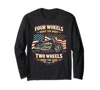 Classic Motorcycle Biker Vintage Retro Four Wheels Move The Long Sleeve T-Shirt