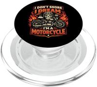 Classic Motorcycle Biker Vintage Retro I Don't Snore I Dream PopSockets PopGrip for MagSafe