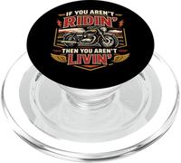Classic Motorcycle Biker Vintage Retro If You Aren't Ridin' PopSockets PopGrip for MagSafe