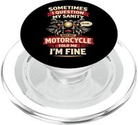 Classic Motorcycle Biker Vintage Retro Sometimes I Question PopSockets PopGrip for MagSafe