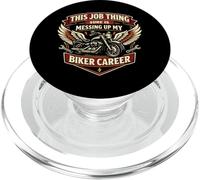 Classic Motorcycle Biker Vintage Retro This Job Thing Sure PopSockets PopGrip for MagSafe