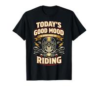 Classic Motorcycle Biker Vintage Retro Today's Good Mood is T-Shirt