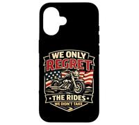 Classic Motorcycle Biker Vintage Retro We Only Regret The Case for iPhone 16