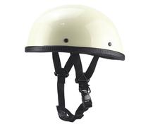 Classic Motorcycle Helmet ECE Approved Motorcycle Half Helmet for Men Women Adults All Seasons Stylish and Cool Motorcycle Helmet ABS Helmet Body D,XL=(61-62CM)