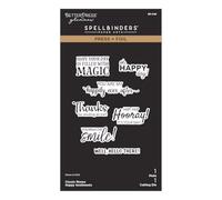 Classic Mouse Happy Sentiments Press + Foil Plate & Die Set