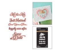 Classic Mouse Wedding Sentiments Press + Foil Plate & Die Set