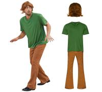 Classic Movie Characters Costume short-Sleeved and Pants Halloween Costume for Adults