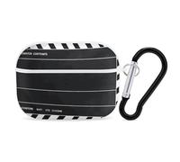 Classic Movie Clapboard Black AirPods Pro Case Cover with Keychain Ring PC Hard Shell Protective Case for AirPods Pro 2nd for Women Men Generation Easy Open Full Drop Protection Cover White-Style