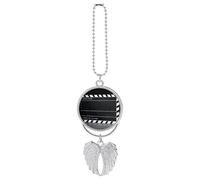 Classic Movie Clapboard Black Car Hanging Ornament Rear View Mirror Pendant Lucky Presents Hanging Ornament Funny Car Pendant for Office Auto Home Decoration Silver-style