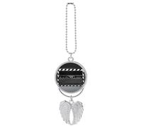 Classic Movie Clapboard Black Car Pendant, Rear View Mirror Hanging Ornament, Auto Decor for Rearview Mirror, Keychain Silver-Style