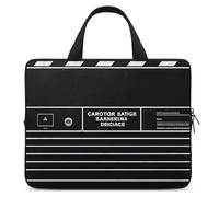 Classic Movie Clapboard Black Laptop Sleeve Ultra-Thin, Lightweight & Waterproof 10inch Laptop Bags, Durable Neoprene Material, Portable Protective Computer Bag with Hand Strap
