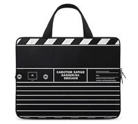 Classic Movie Clapboard Black Laptop Sleeve Ultra-Thin, Lightweight & Waterproof 12inch Laptop Bags, Durable Neoprene Material, Portable Protective Computer Bag with Hand Strap