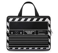 Classic Movie Clapboard Black Laptop Sleeve Ultra-Thin, Lightweight & Waterproof 15inch Laptop Bags, Durable Neoprene Material, Portable Protective Computer Bag with Hand Strap