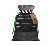 Classic Movie Clapboard Black Print Drawstring Pouches For Gifts,Reusable Fabric Gift Bags,For Holiday And Party Presents