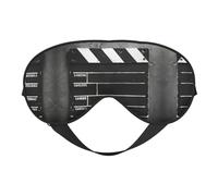 Classic Movie Clapboard Black Print Eye Mask,Silk-Like Sleep Mask,Night Sleeping Mask for Men Women,for Sleep Relaxation