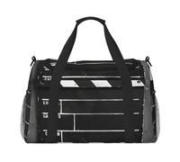 Classic Movie Clapboard Black Print Foldable Carry On Tote Large Capacity Hand Carry Bag for Airplane Weekend Getaways