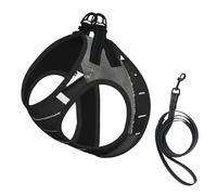 Classic Movie Clapboard Black Print Pet Vest Harnesses Leash Set Reflective Puppy Vest Dogs Walking Training Dog Harness