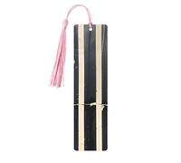 Classic Movie Clapboard Black Print Reading Page Markers Bookmarks, 5pcs Wood Bookmarks with Tassels, Gifts for Book Lovers