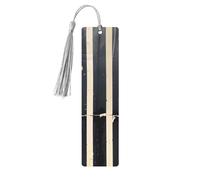 Classic Movie Clapboard Black Print Reading Page Markers Bookmarks, 5pcs Wood Bookmarks with Tassels, Gifts for Book Lovers