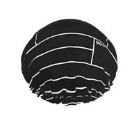 Classic Movie Clapboard Black Print Shower Cap for Women & Men â€“ Reusable Double-Layer Bath Hair Cap with Elastic Strap One Size