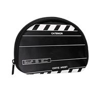 Classic Movie Clapboard Black Printed Mini Shell-Shaped Coin Purse Zipper Pouch Change Holder Wallet For Men Women