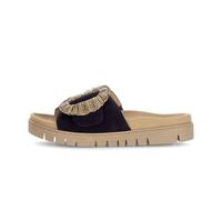 Classic Mules Women Gabor Samtchevreau Bleu 41