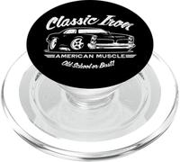 Classic Muscle Car Old School or Bust Design PopSockets PopGrip for MagSafe