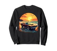 Classic Muscle Car Retro Vintage Style American Car Beach Sweatshirt