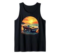 Classic Muscle Car Retro Vintage Style American Car Beach Tank Top