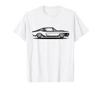 Classic Muscle Car Silhouette Vintage Racing Men Value Graphic T-Shirt