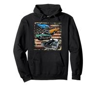 Classic Muscle Car Tee Retro Vintage American Muscle Car Pullover Hoodie